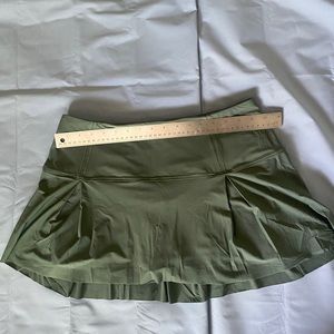 Lululemon Lost In Pace Skirt Lined Shorts: Dark Forest Green - Women’s Size 10